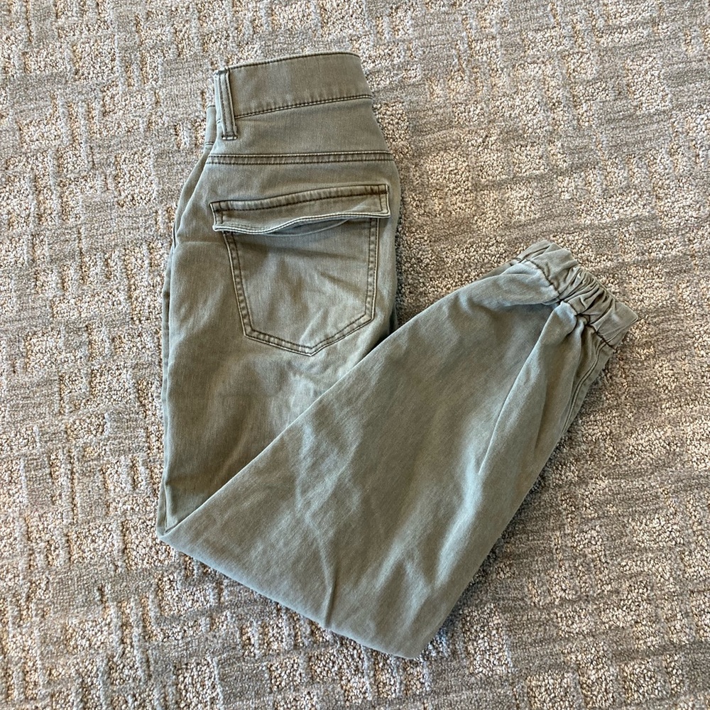 Express high rise cropped jeans